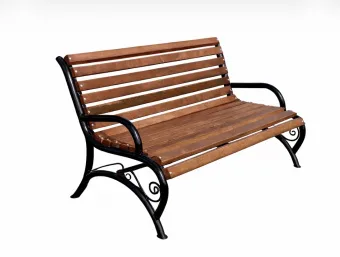 Скамейка Комфорт с подлокотником 2 метра