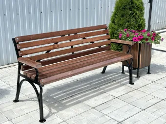 Скамейка Классика с подлокотником 2,0 м